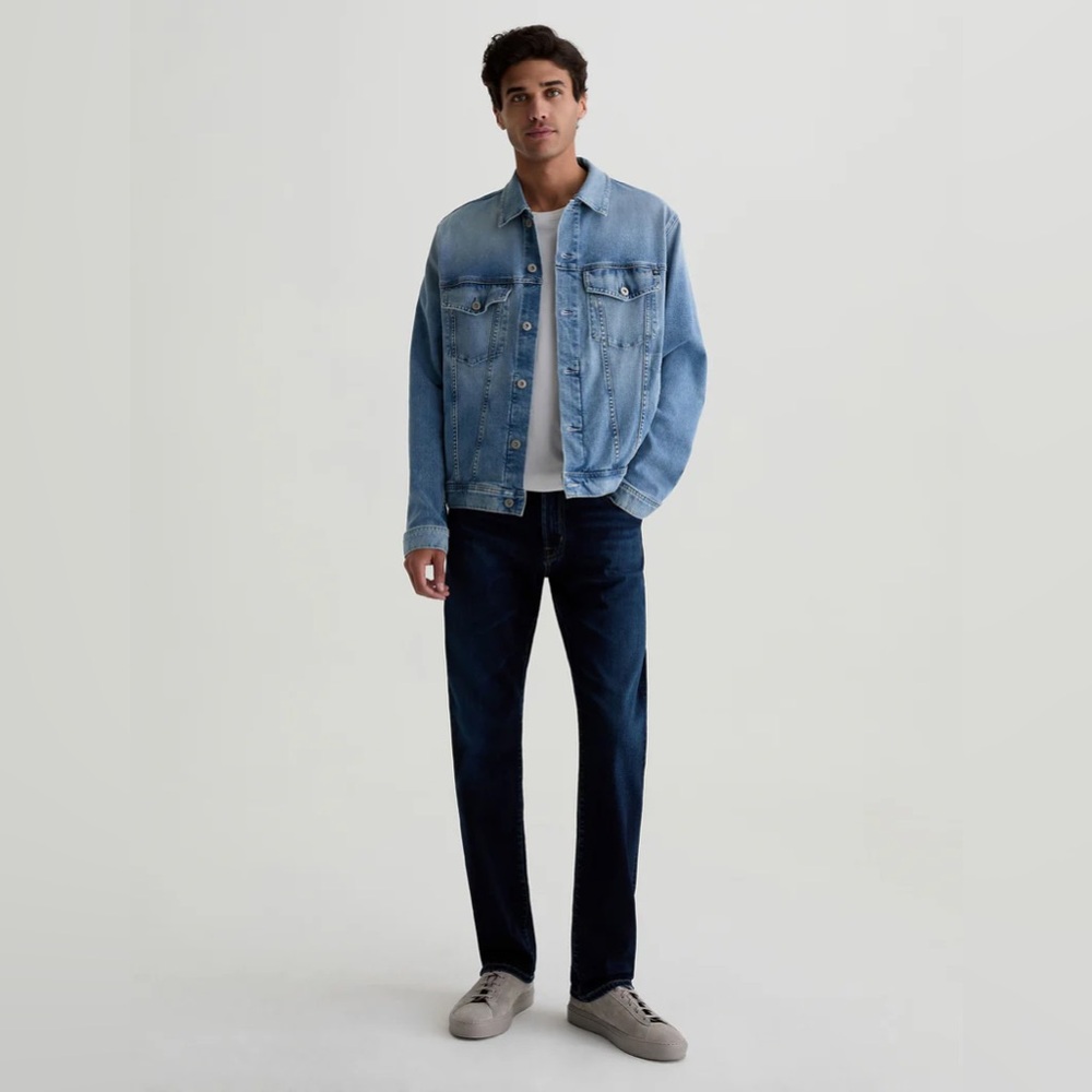 Ag Adriano Goldschmied Men's Straight Jeans in Dark Indigo